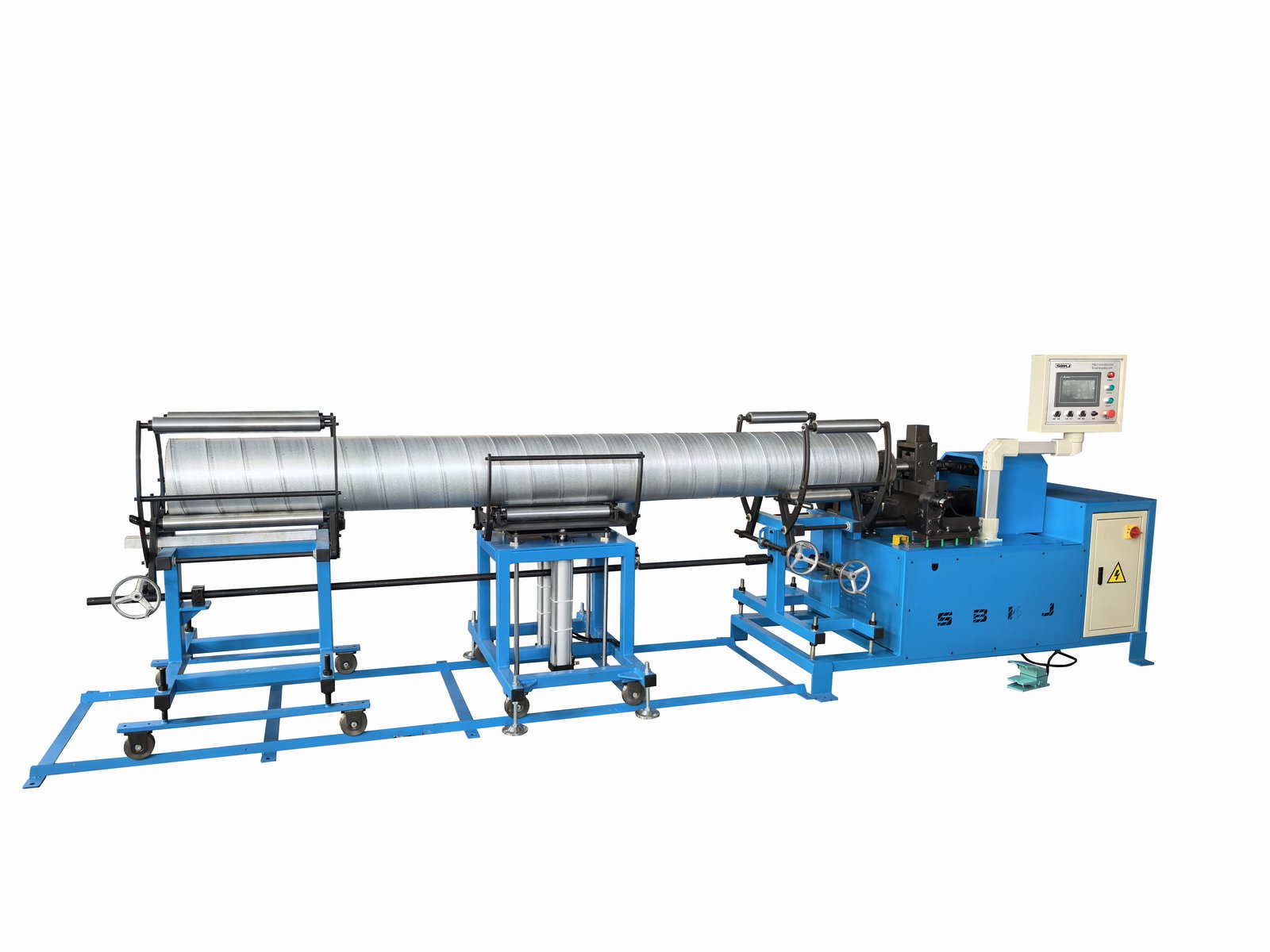 Spiral Duct Flanging Machine — SBKJ HVAC ductwork machinery